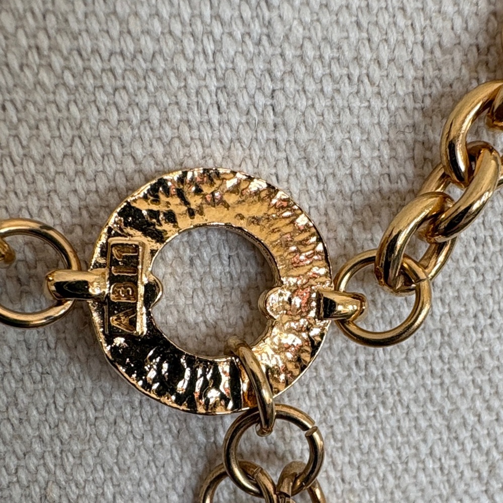 Celine Gold Necklace with Circular Charms - Picture 7 of 10
